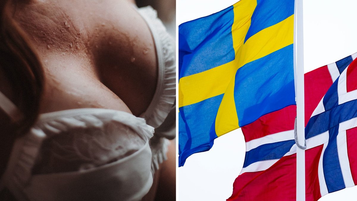 Både Norge och Sverige ligger högt på listan över BH-storlekar.